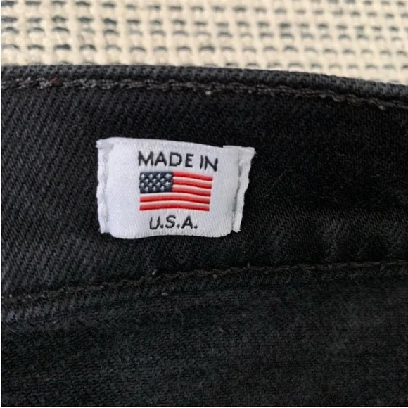 REDONE ORIGINALS High Rise Ankle Crop in Black Size 24 - Picture 10 of 14